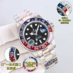 ROLEX GMT-Master ii Replica with Ceramic Bezel 904LSteel 3186  40MM Blue Wrist Watch